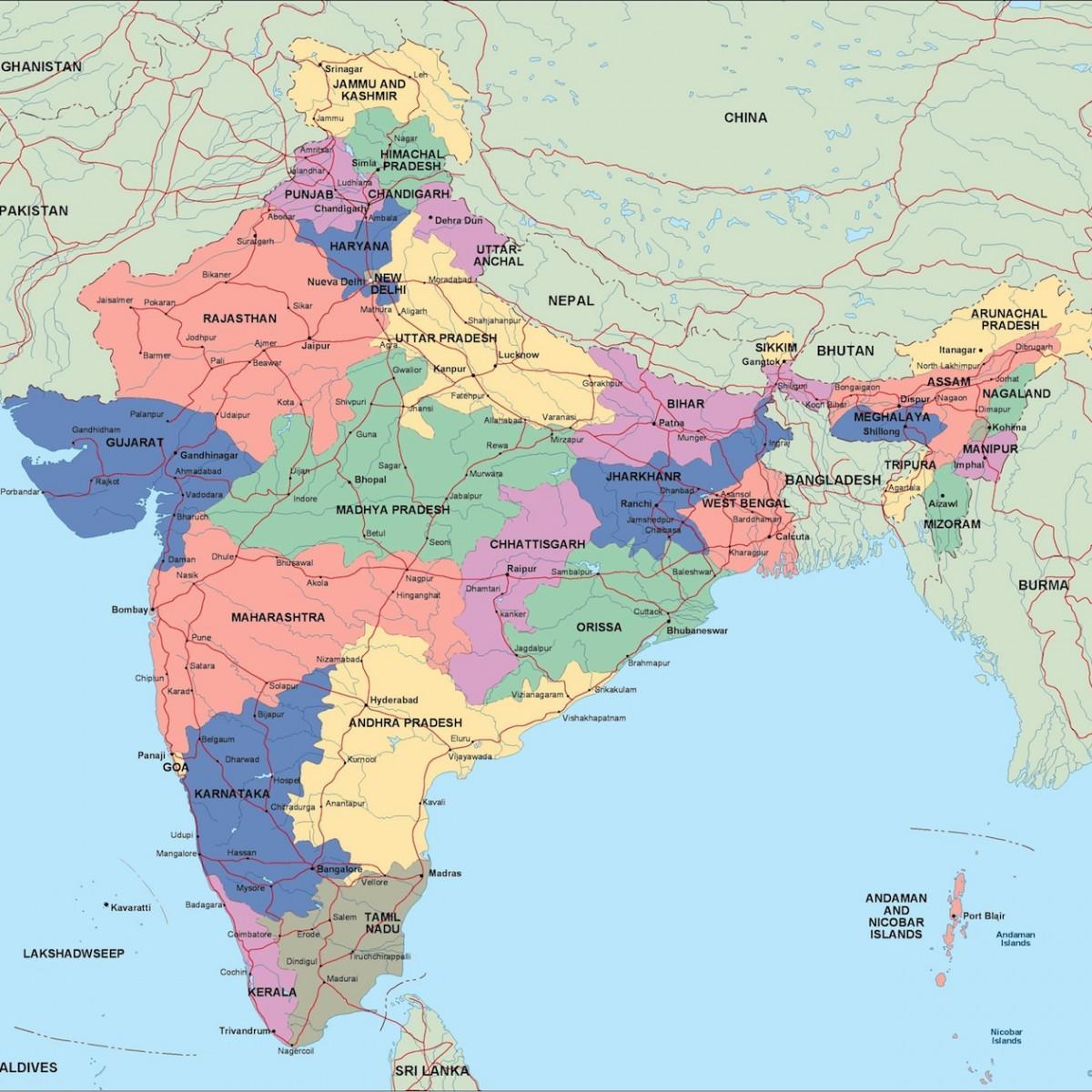 Indiase overheidsplattegrond